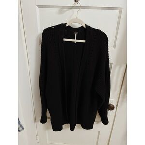 Free People Black Cardigan Size Medium